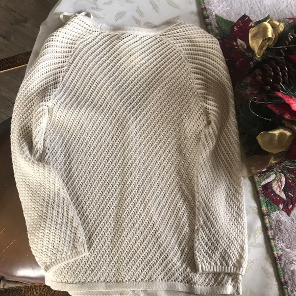 Lucky Brand cotton crochet sweater-S - Picture 5 of 5